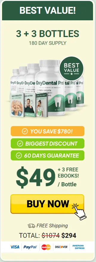 OxyDental Pro 6 Bottle Price